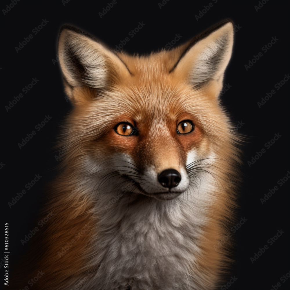 Red Fox lokks in the cam, ai generated Red Fox lokks in the cam, ai generated