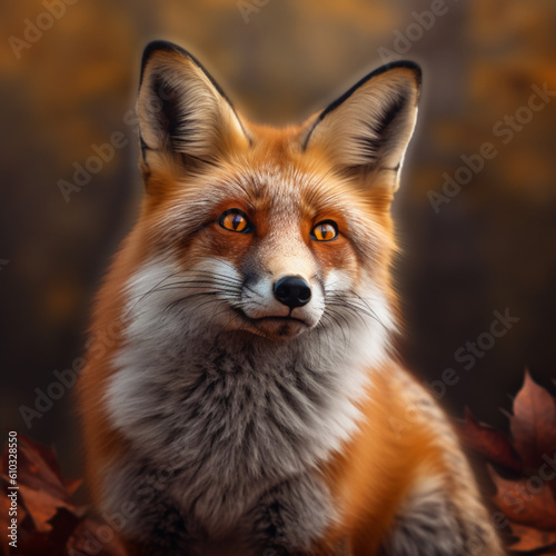 Red Fox lokks in the cam, ai generated