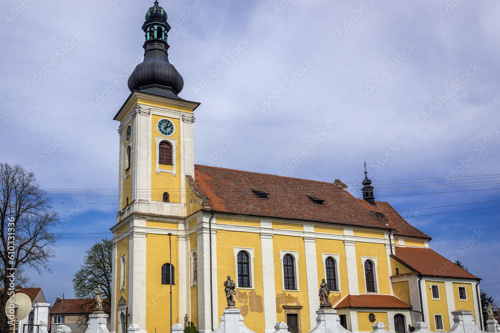 Roman Catholic All Saints Church in Milotice, Czech Republic