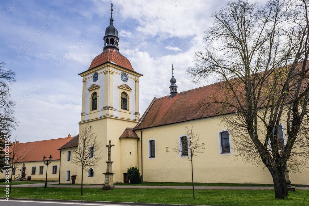 Church of Saint Lawrence in Vracov town, Czech Republic