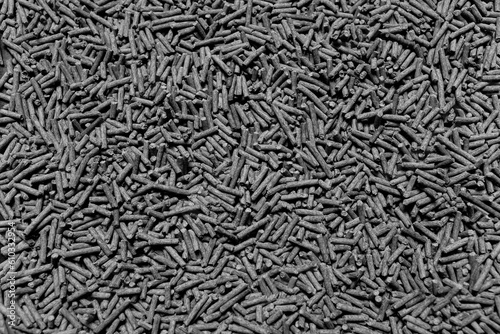 Pattern of healthy organic tofu cat litter of black and white. Natural abstract background.