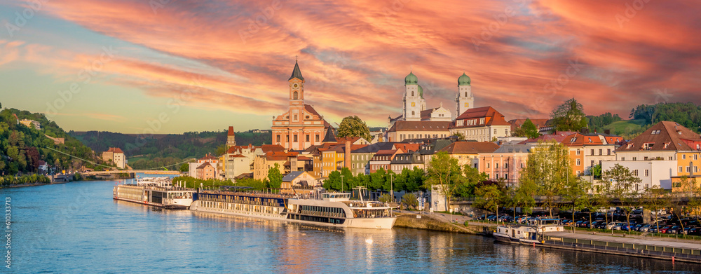 Panorama Passau in Germany