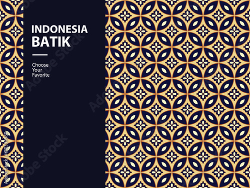 batik pattern seamless indonesia element independence day national drawing vintage fashion vector