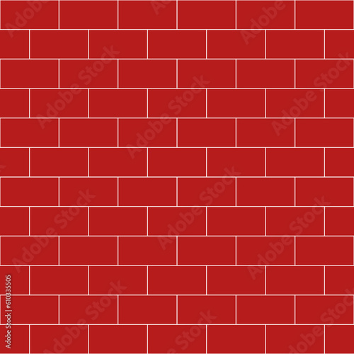 Stepped brick vector pattern. Brick pattern. Red tone brick pattern. Seamless geometric pattern for wrapping paper, backdrop, background, wallpaper. © hchedgehog