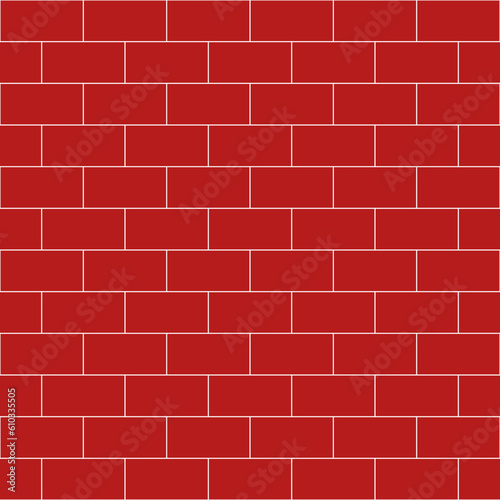 Stepped brick vector pattern. Brick pattern. Red tone brick pattern. Seamless geometric pattern for wrapping paper, backdrop, background, wallpaper.