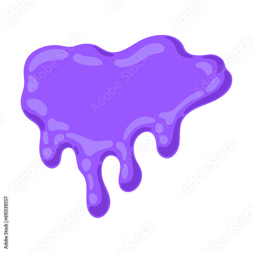 Dripping flowing slime. Toxic mucus smudges drips. Leaking paint streak.