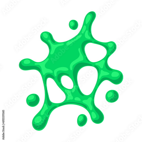 Splattering blotch slime. Toxic mucus smudges stain. Leaking paint blot.