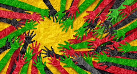 Freedom Day Holiday and Juneteenth Liberty Day as June 19 as a celebration or June Teenth commemorating the end of slavery as a Social justice concept or Emancipation and equal rights awareness.