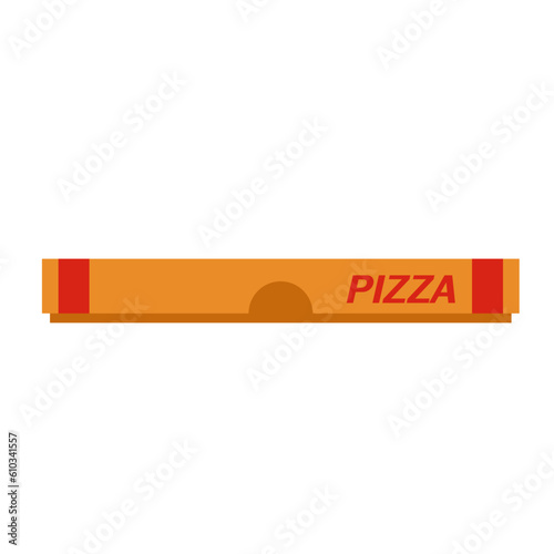 pizza box flat vector icon illustration logo clipart