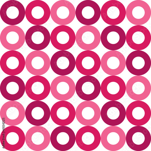 Cute vector seamless pattern. pink circle pattern. Decorative element, design template with pink shade.