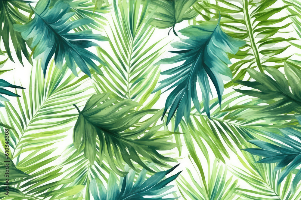 The pattern formed by palm leaves. The pattern formed by palm leaves.