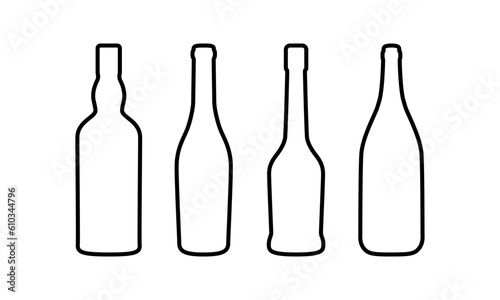 wine bottle logo