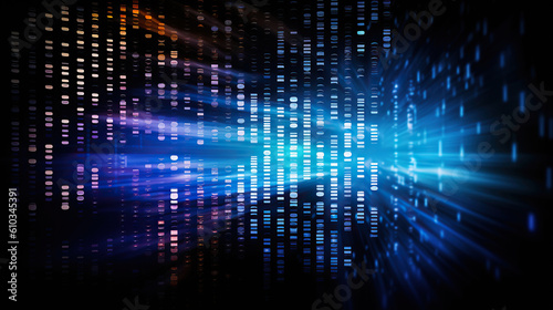 Wallpaper Mural Ai generated illustration digital binare code background Torontodigital.ca