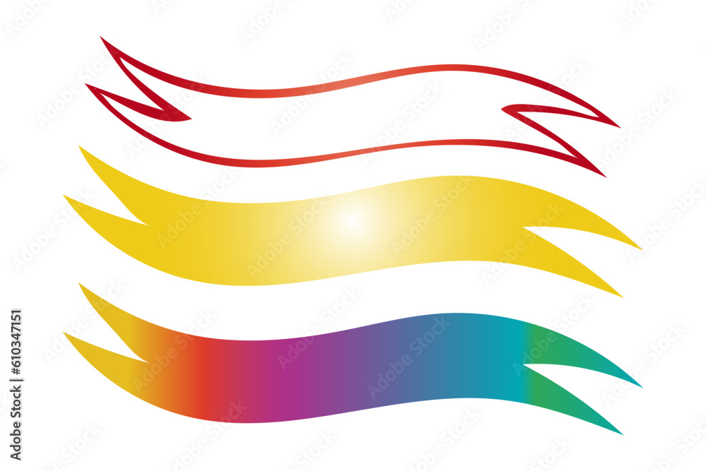 Flat vector ribbons banners. Wave vector icon. Wave swoosh vector element. Flat vector ribbons banners. Wave vector icon. Wave swoosh vector element.