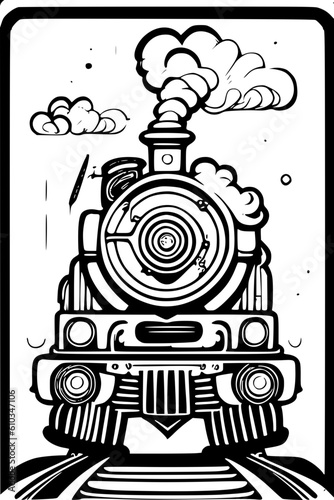 steam locomotive vector