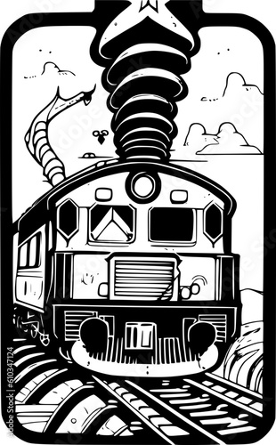 steam locomotive vector