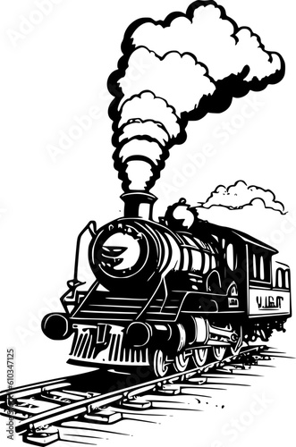 steam locomotive vector