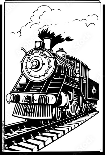 steam locomotive Vector