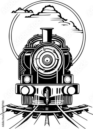 steam locomotive Vector