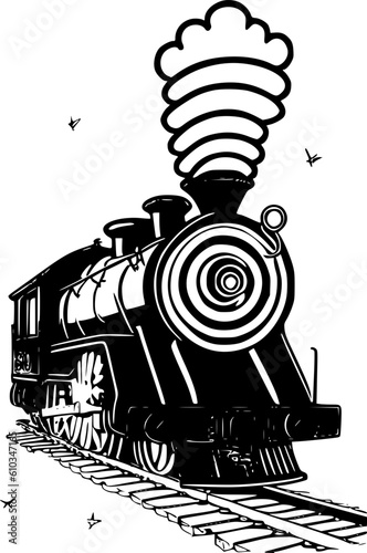 steam locomotive vector