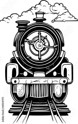 steam locomotive Vector
