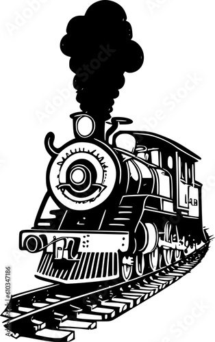 steam locomotive vector