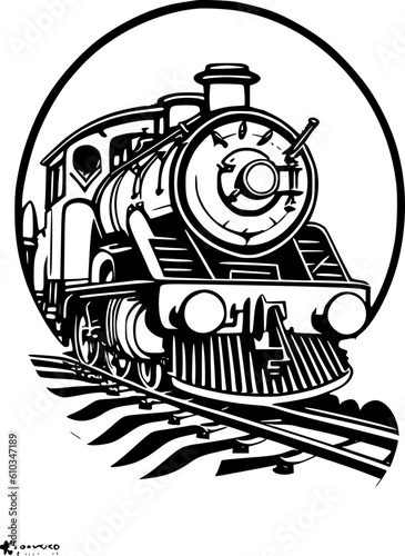 steam locomotive vector