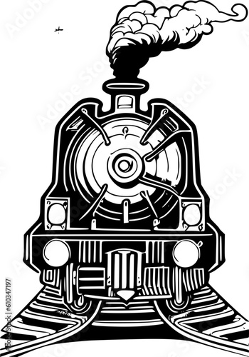 steam locomotive vector