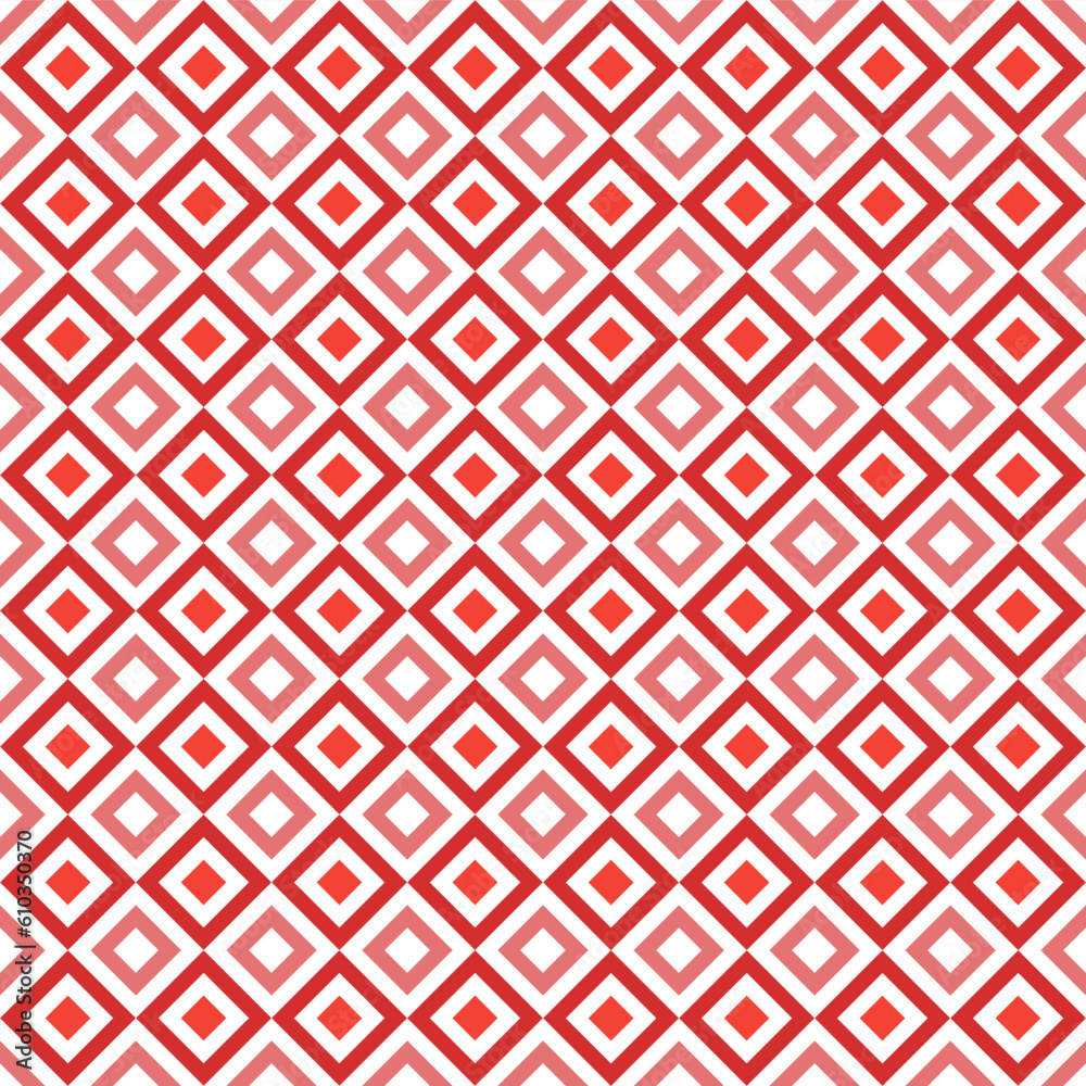 Cute vector seamless pattern. red rhombus pattern. Decorative element, design template with red shade. Cute vector seamless pattern. red rhombus pattern. Decorative element, design template with red shade.