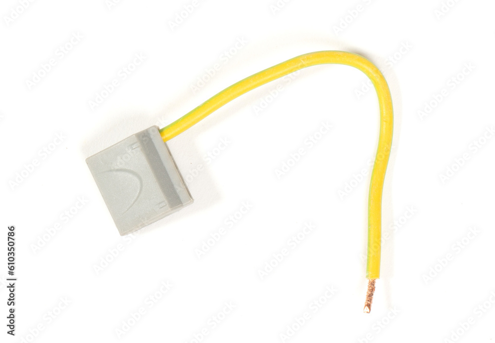 Electrical connector block, isolated on white Electrical connector block, isolated on white