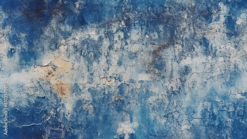 Old concrete wall with grainy texture in blue © M.Gierczyk