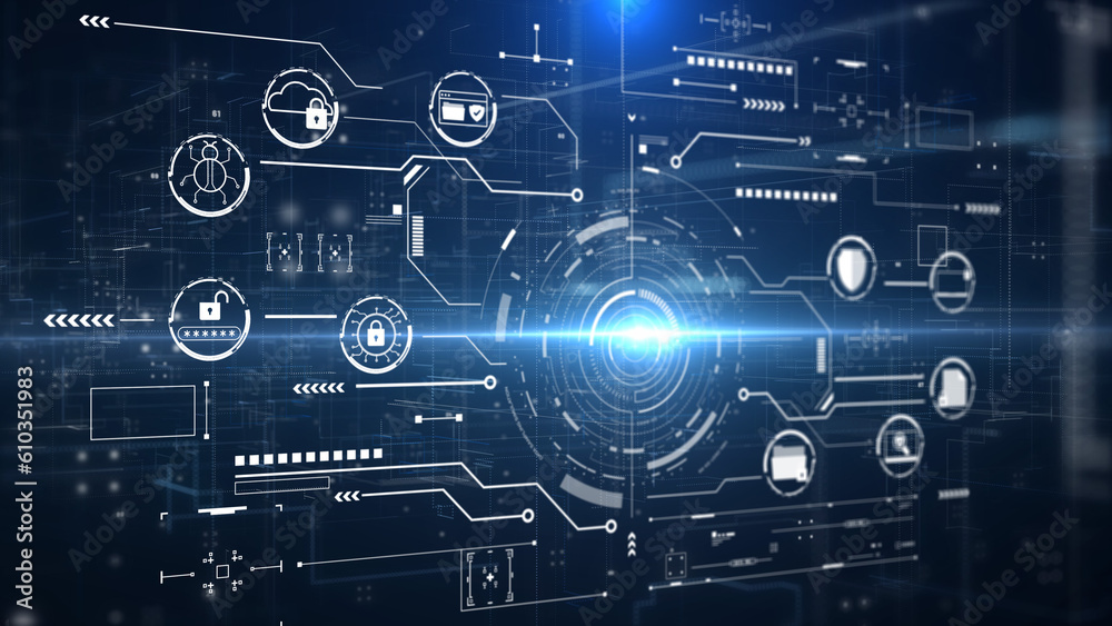 Cyber attack security network protection business technology concept. Safe online data UI authorized universal access illustration background. Cyber attack security network protection business technology concept. Safe online data UI authorized universal access illustration background.