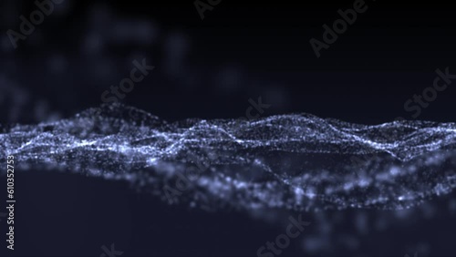 Blue Magic of Cinematic Particle Background