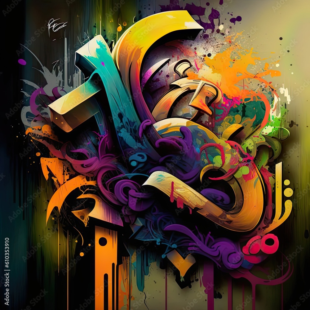 An abstract illustration inspired by Graffiti - Artwork 3