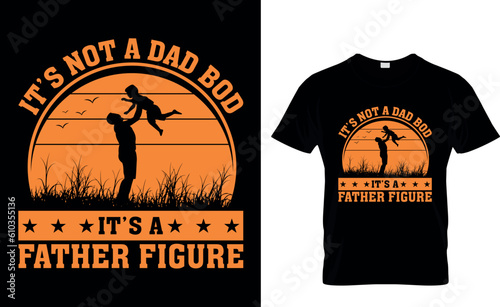 Schilderij op canvas Father's Day T-Shirt Design