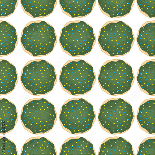 Pattern homemade cookie different taste in pastry biscuit