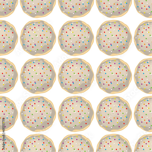 Pattern homemade cookie different taste in pastry biscuit