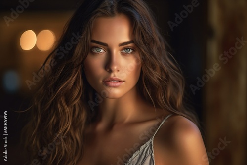 Wallpaper Mural Portrait of a beautiful AI generated non existing women Torontodigital.ca