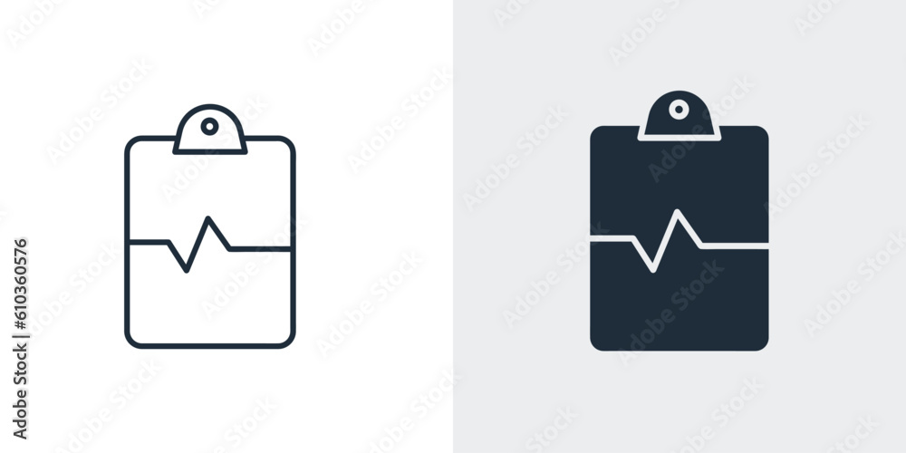 Electrocardiogram Report icon vector, cardiology wave monitor pulse rate illustration Electrocardiogram Report icon vector, cardiology wave monitor pulse rate illustration