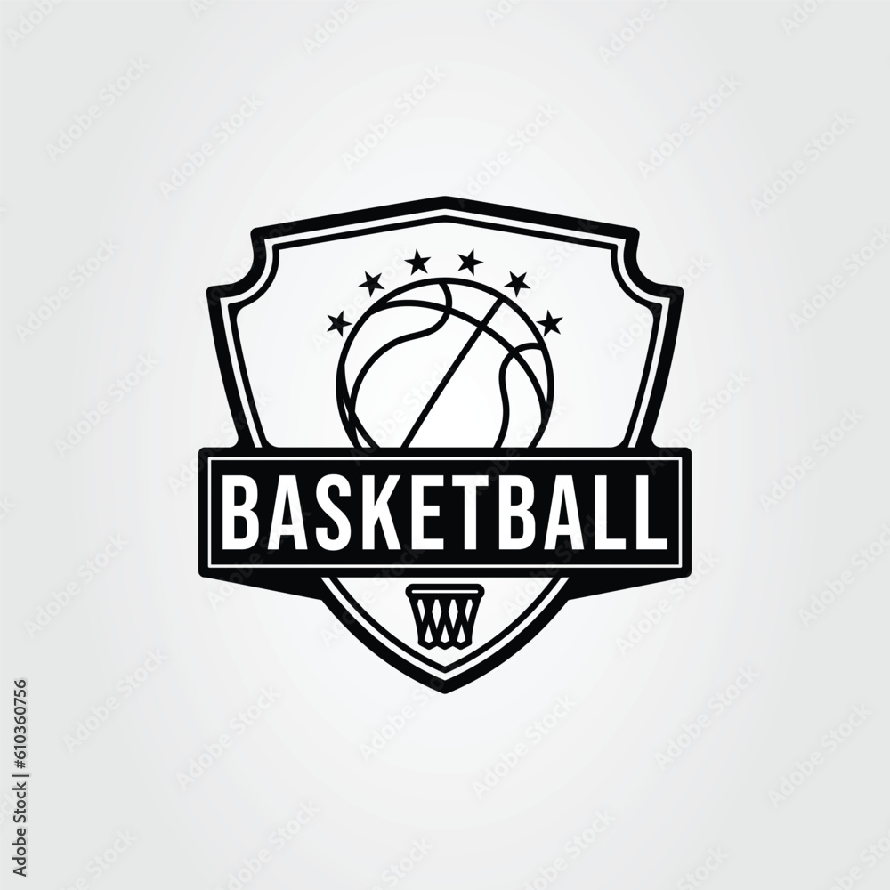 basketball club logo or basket ball team symbol vector illustration design basketball club logo or basket ball team symbol vector illustration design