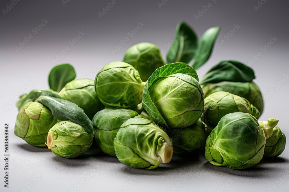 Brussel sprouts. AI generated. Brussel sprouts. AI generated.