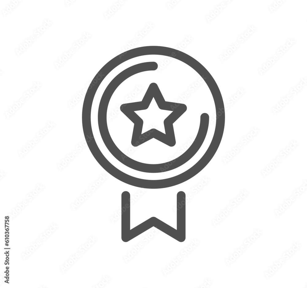 Awards related icon outline and linear vector.