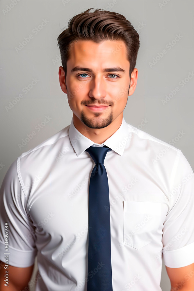 Businessman working in office. Generative AI Businessman working in office. Generative AI