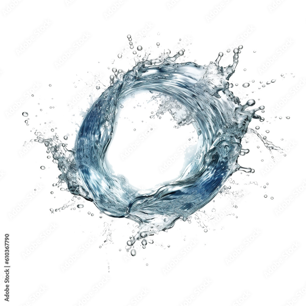 water splash isolated on white. water splash isolated on white.
