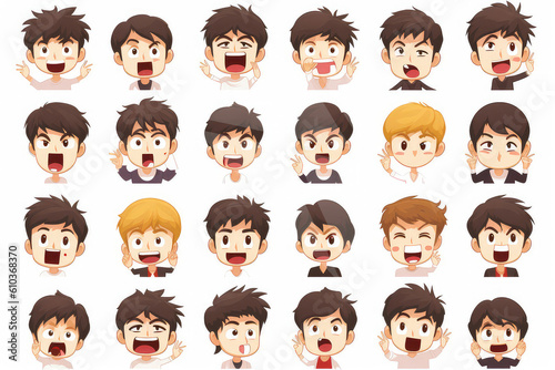 cartoon, pattern, vector, icon, people, illustration, set, seamless, boy, animal, child, character, face, wallpaper, symbol, fun, design, baby, kid, skull, art, funny, color, children, smile