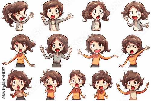 cartoon, pattern, vector, icon, people, illustration, set, seamless, boy, animal, child, character, face, wallpaper, symbol, fun, design, baby, kid, skull, art, funny, color, children, smile
