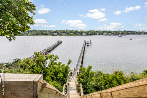 View of manhasset bay, Plandome, Long island. photo