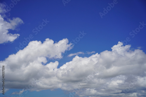 blue sky with white clouds