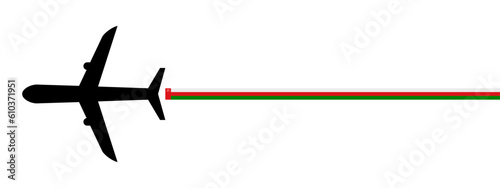 oman plane icon vector illustration. isolated on white background