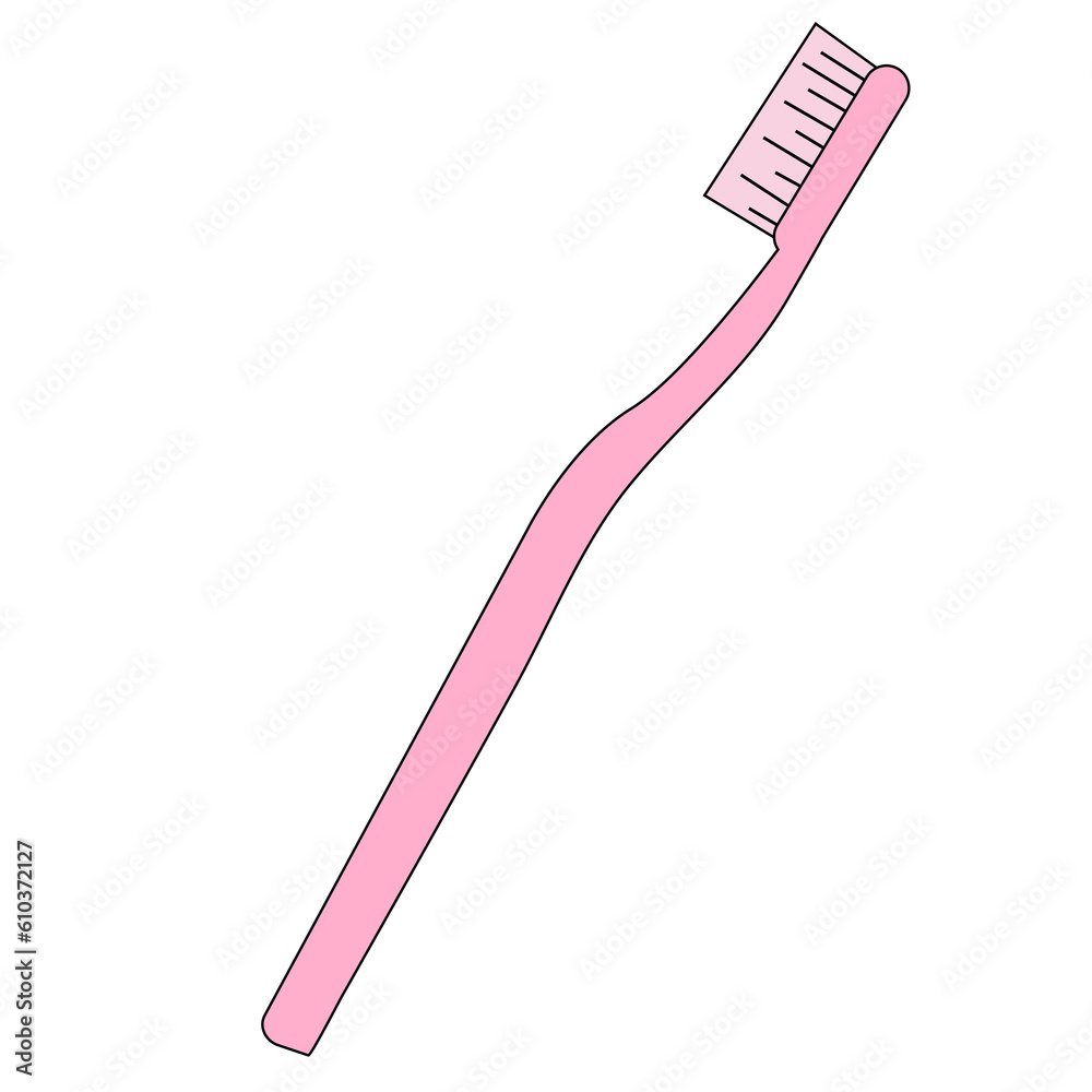 simple flat plastic toothbrush light pink simple flat plastic toothbrush light pink